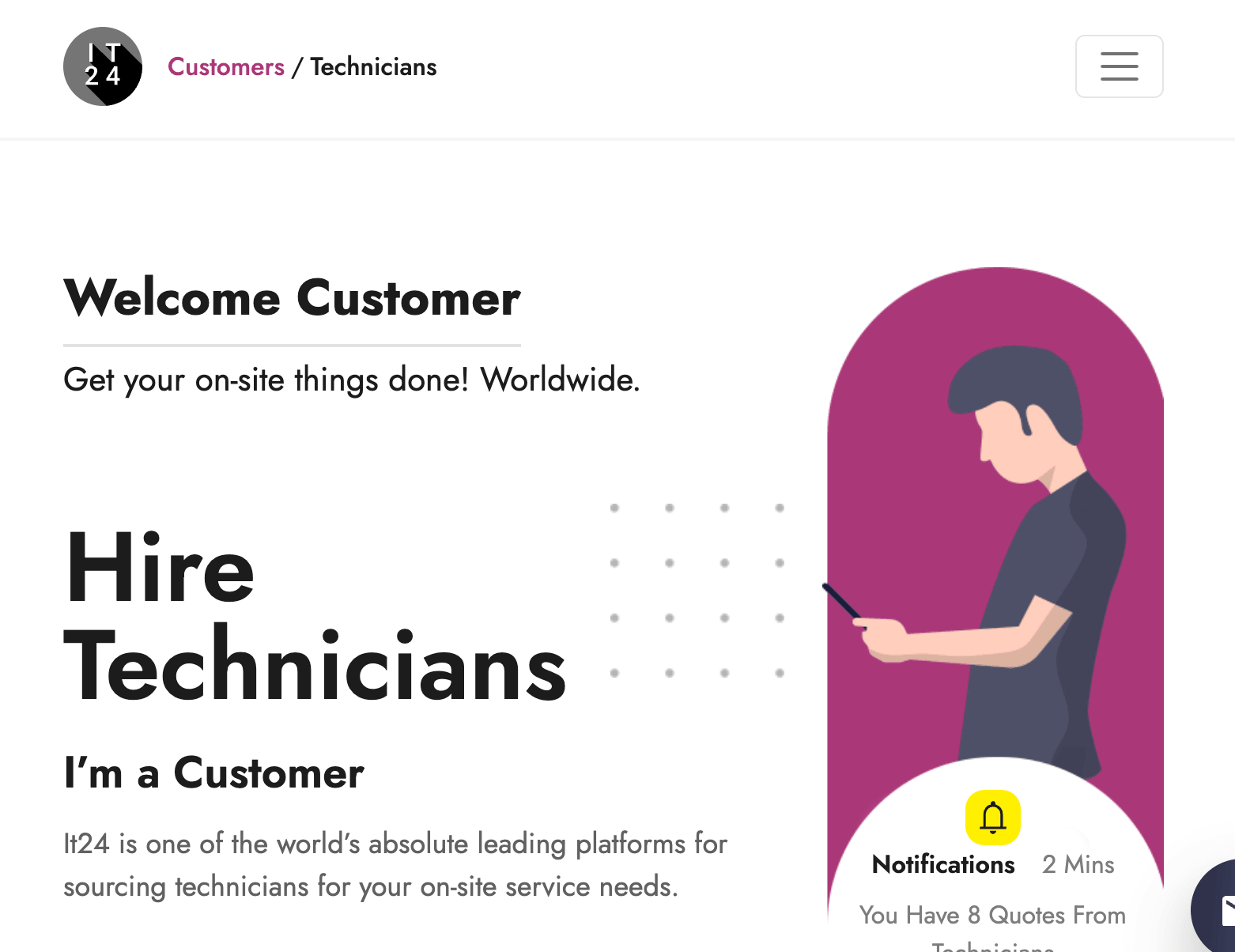 IT24 – The Leading Global Platform for Sourcing On-Site IT Technicians