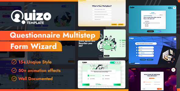 Quizo – Questionnaire Multistep & Quiz Form Wizard