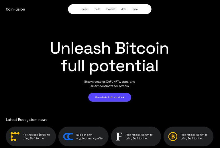 CoinFusion: Unleashing Bitcoin’s DeFi & Smart Contract Power.