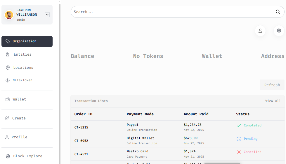 Criptic is a professional and modern Crypto Admin Dashboard