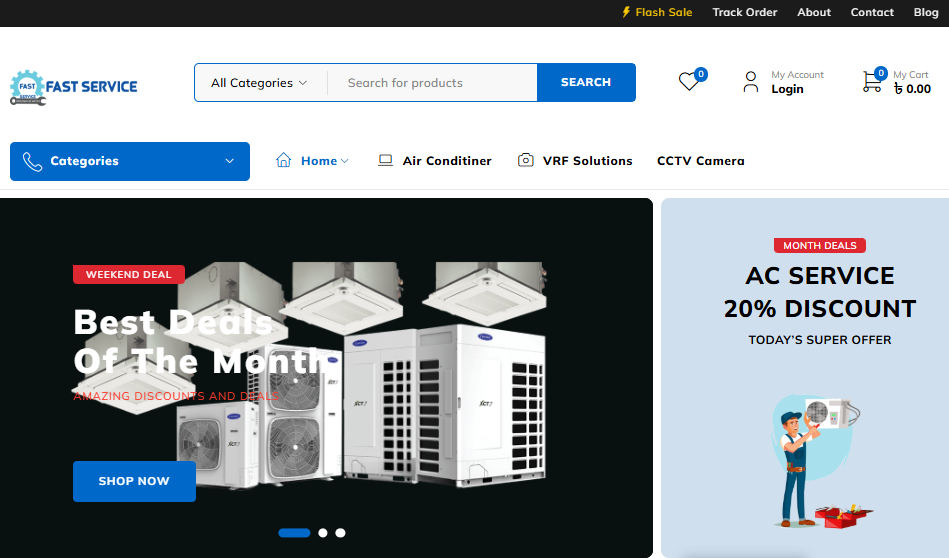 Fast Service BD – Home & Office Appliance Solutions (AC, Fridge, CCTV)