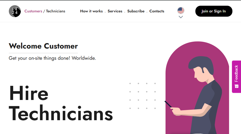 IT24 – The Leading Global Platform for Sourcing On-Site IT Technicians